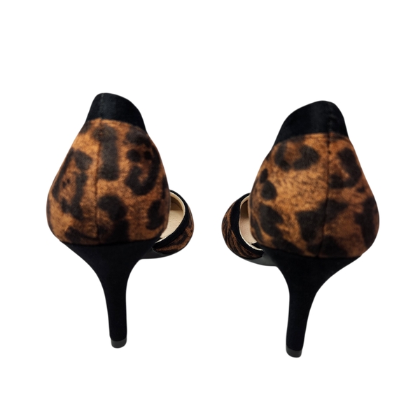 LifeStride Leopard Print Pumps Size 8M Animal Print Pointed Toe Heels Comfort - Picture 8 of 11